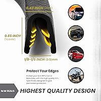 Vista 2 de Edge Trim Black Large, Fits Edge 1/4 Inch, Length 10 Feet (3.05 Meter)