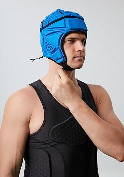 Padded Helmet Protective Headgear for Rugby Football Soccer