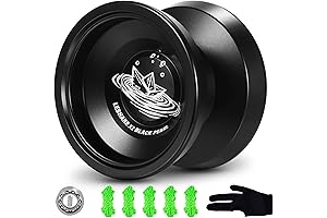 LESHARE Non-Reactive Metal Yoyo with Yo-Yo Trick Book and Accessories