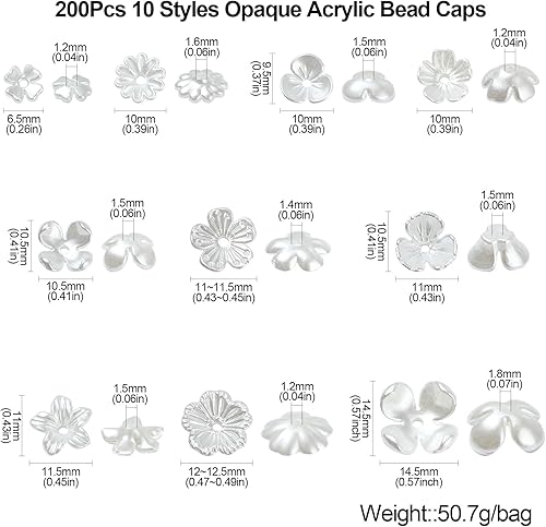 Miniatura 8 de KitBeads 200 cuentas de imitación de corazón de perlas acrílicas en forma de corazón AB perlas blancas mini cuentas elegantes en forma de corazón