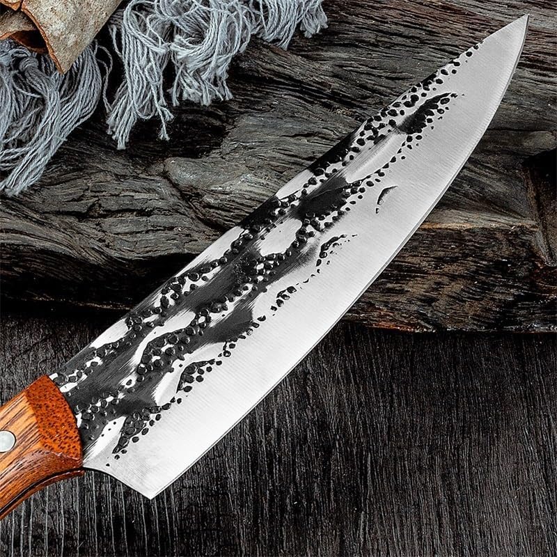 Meat Cleaver,Cleaver Knife 8 inch Divider Knife Meat Slicer Kitchen Slicing Knife Butcher's Boning Knife Kitchen Slicing Knife Vegetable Knife