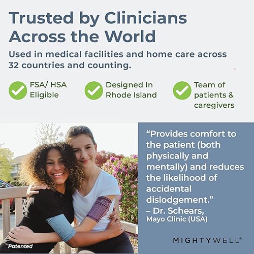 Miniatura 5 de Mighty Well PICCPerfect PICC Line Cover cubierta de brazo de línea PICC de doble capa suave al tacto  Negro sólido, mediano