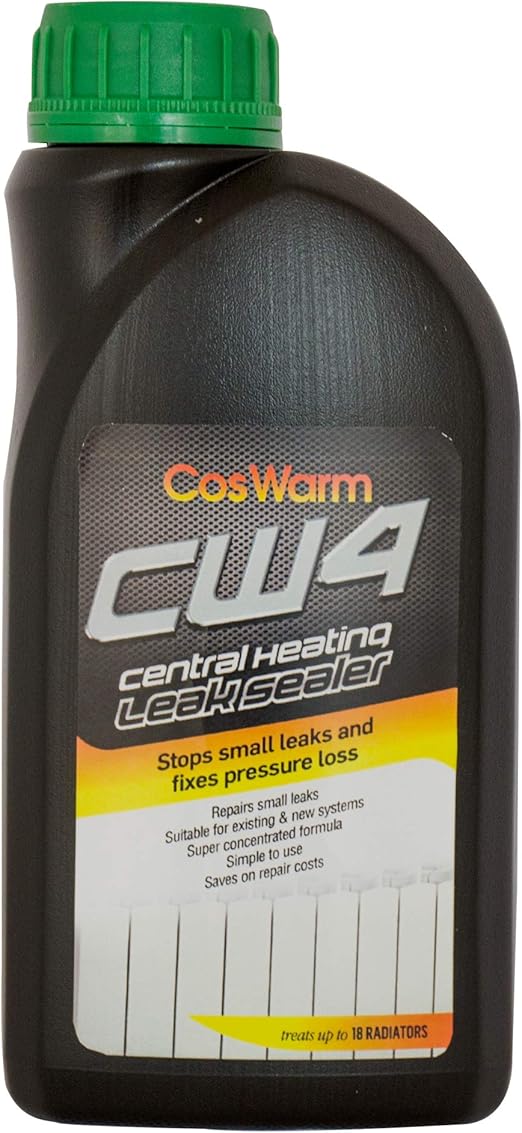 CosWarm CW4 Central Heating Leak Sealer Treats Up to 18 Radiators