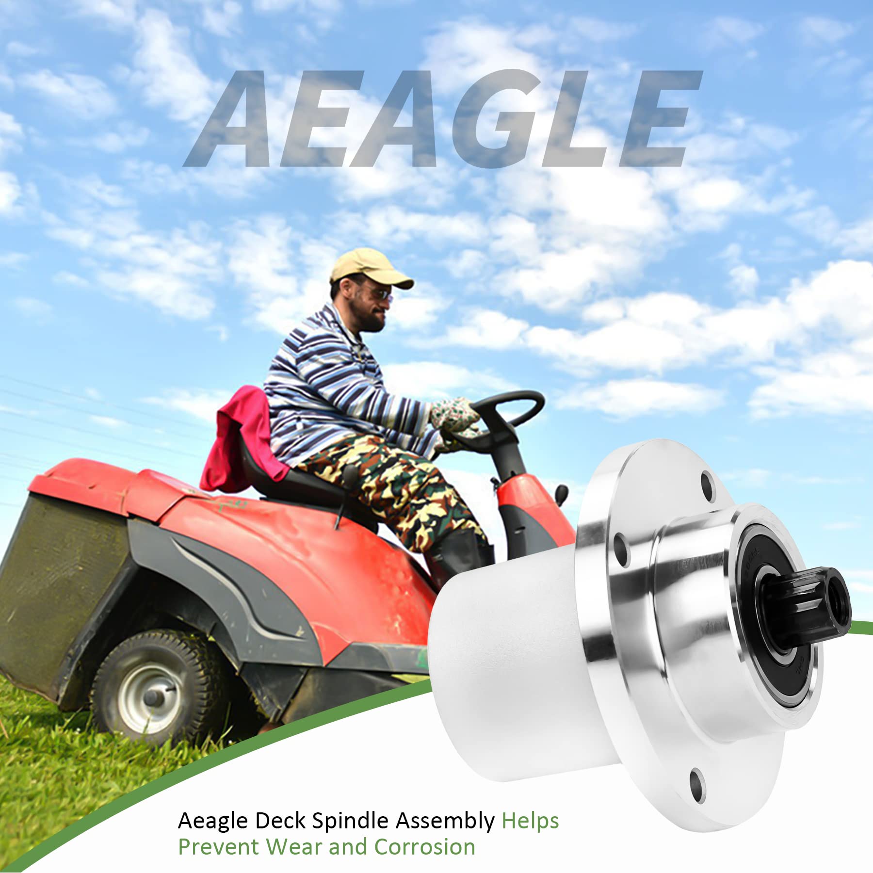 Amazon.com : AEagle Deck Spindle Assembly for Hustler 44 52 inch
