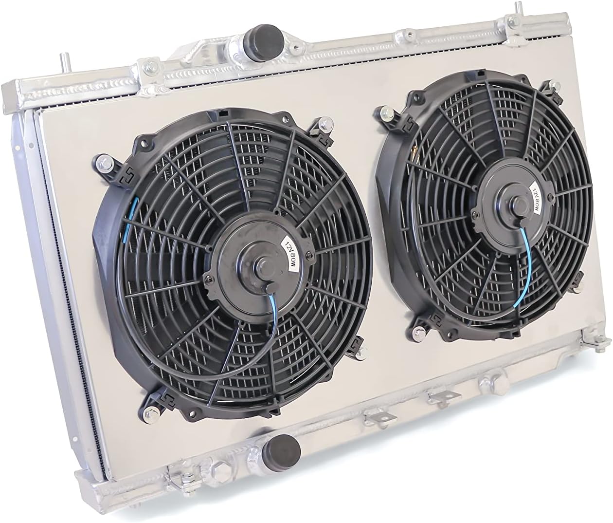 Yonaka Dual Core Lightweight Performance Aluminum Radiator w/Fans