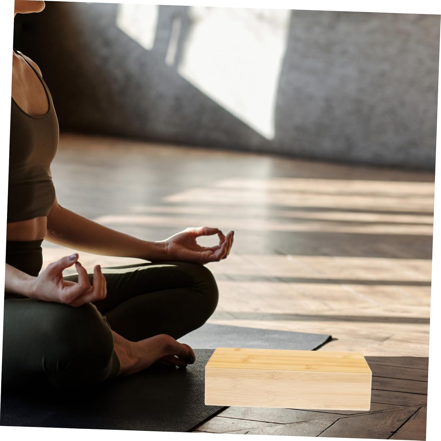 TOYANDONA Yoga Block Stable Non- Support for Fitness and Meditation Natural Material for Indoor Yoga Practice Exercise Equipment