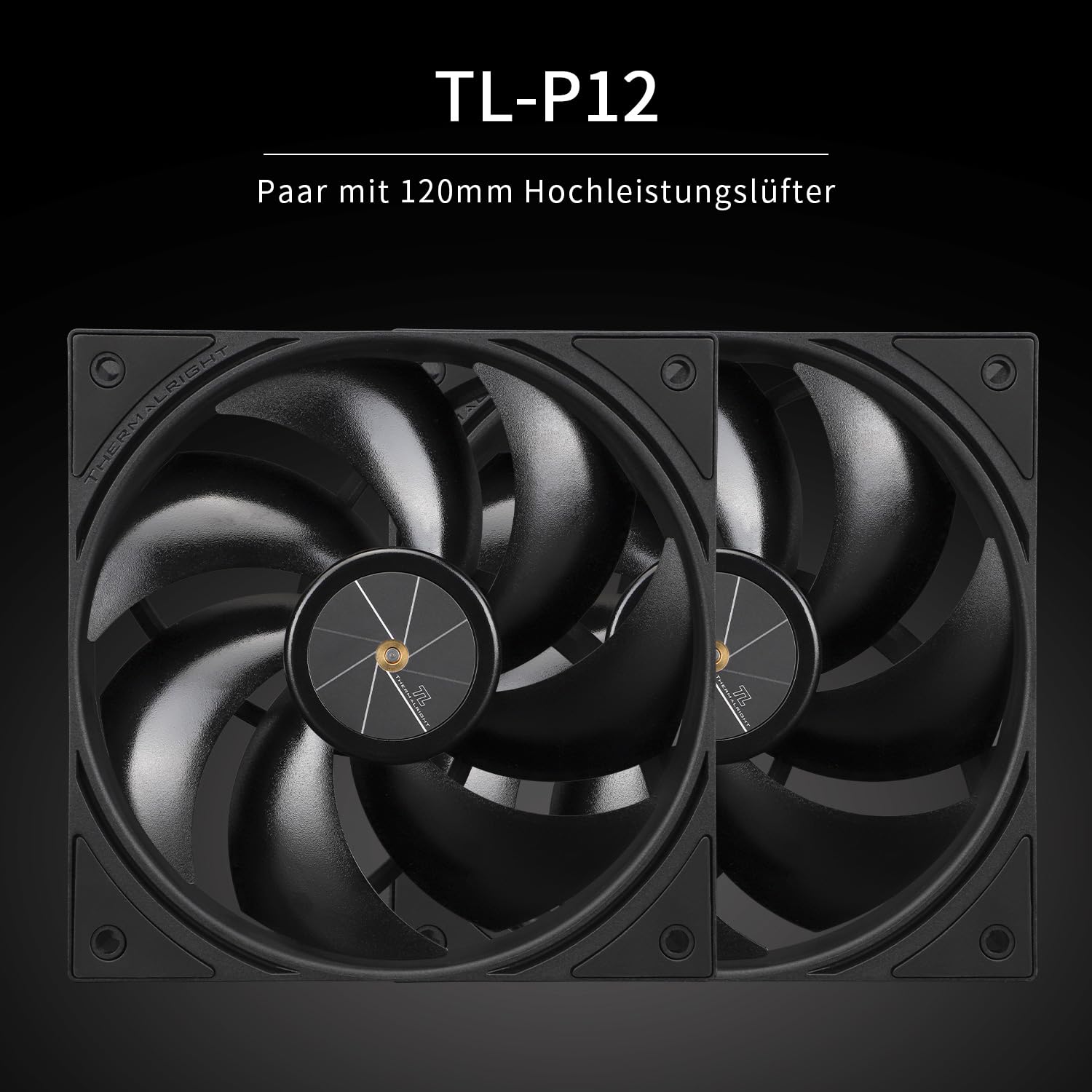 Thermalright Peerless Assassin 120 Black V3 Chłodnica procesora, 6 rur Heatpipes AGHP, 2 wentylatory PWM 120 mm, prędkość 2000 obr./min, do AM4/AM5, Intel LGA 1851/1700/1150/1151/1200/2011