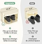 Kitstorack Vertical Shoe Rack: 8 Tiers Stackable Shoe Rack for Closet DIY Free Standing Shoe Organizer Small Shoe Shelf for Small Spaces and Narrow Spaces Plastic, White