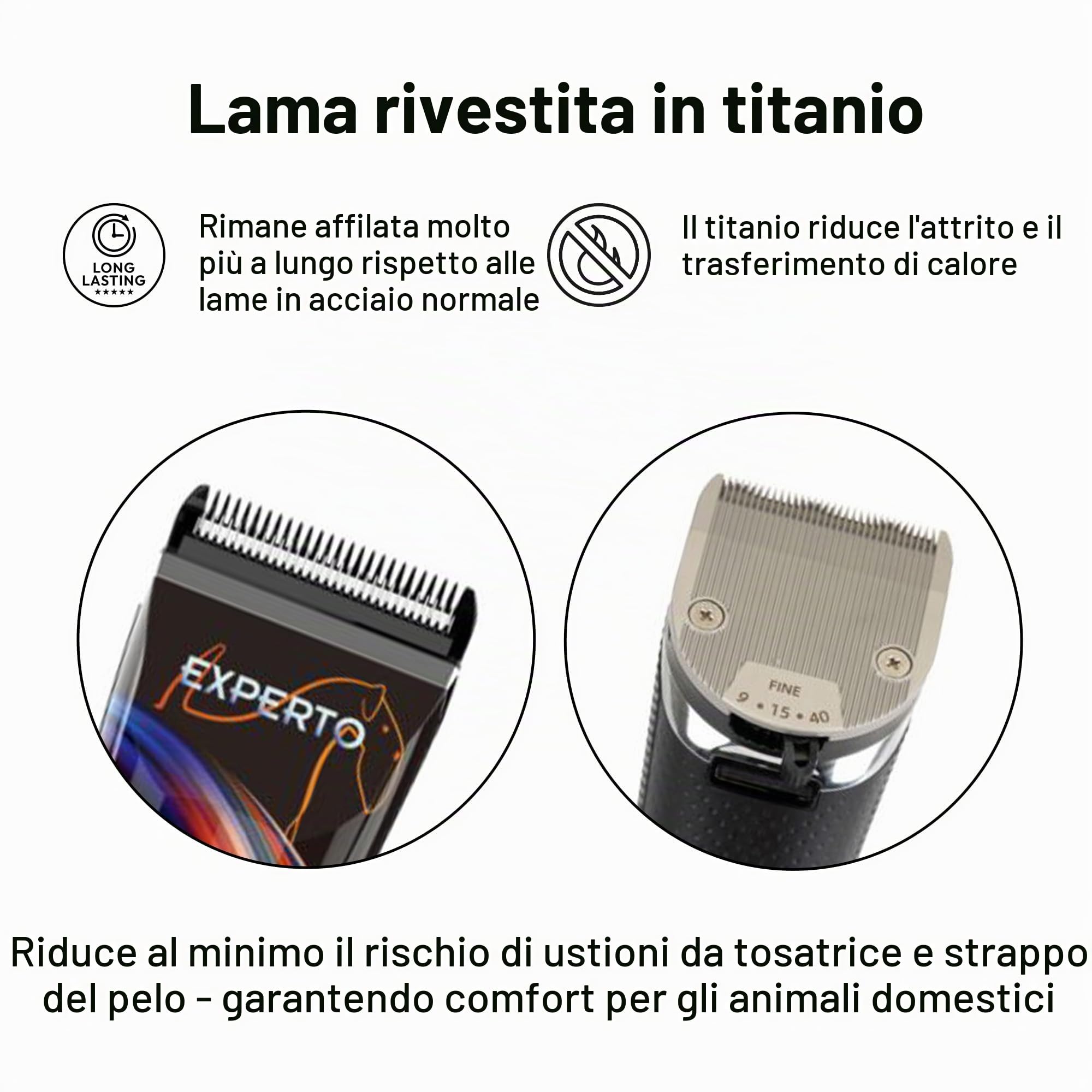 Show Tech Experto Tosatrice Professionale per Cani – Cordless con 5 Velocità (5000–7000 giri/min) – Lama in Ceramica con Rivestimento in Titanio – Display LCD, USB, Silenziosa – 0,25–2 mm