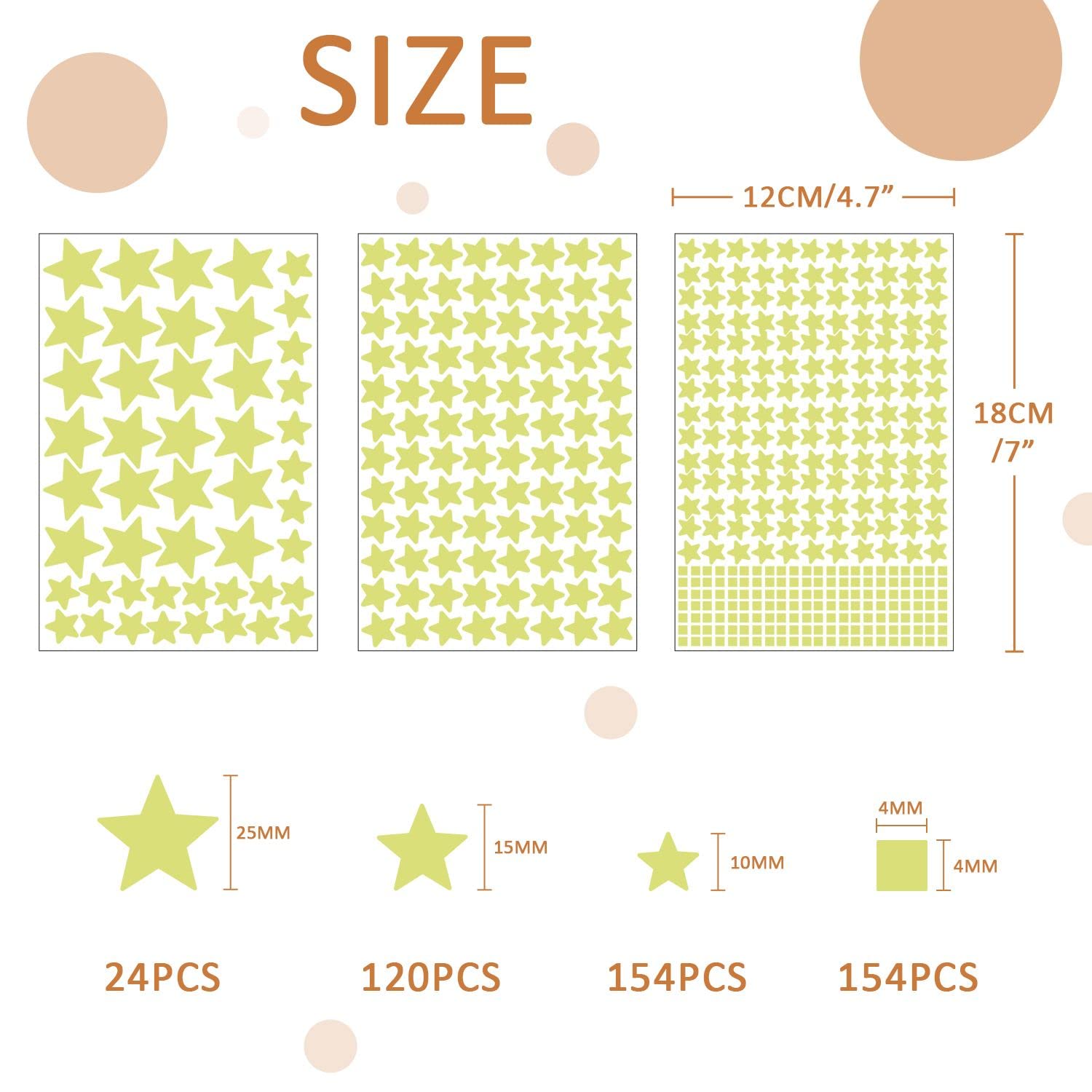 452 Pegatinas de estrella que brillan en la oscuridad, hermosas pegatinas adhesivas de estrella luminosa DIY para dormitorio de niños, decoración de sala de estar