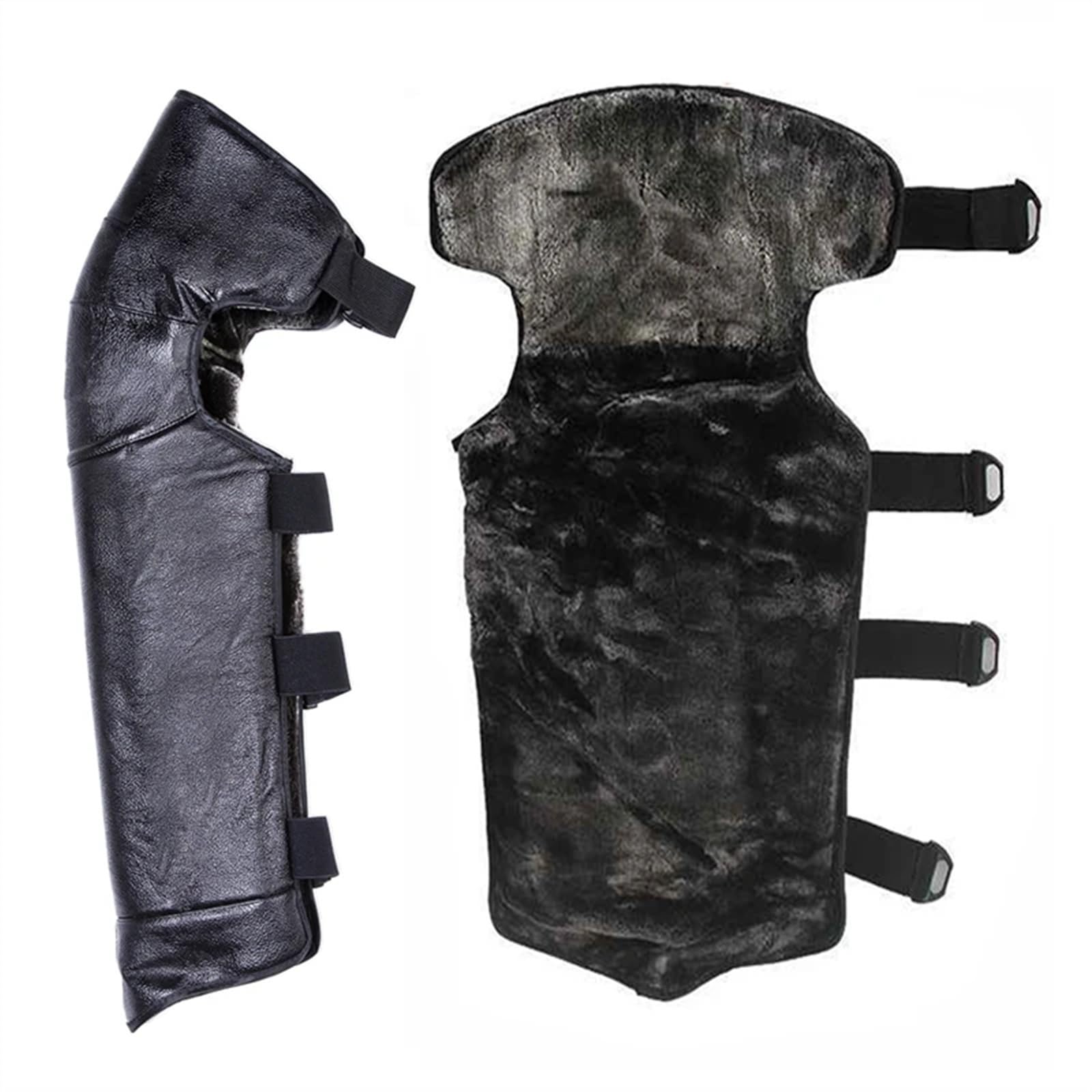 Scaldamuscoli per Moto Termico Ginocchiere lunghe in pelle di vitello Uso apto para moto impermeabili invernali Protezione para pattinaggio su ghiaccio calde antivento