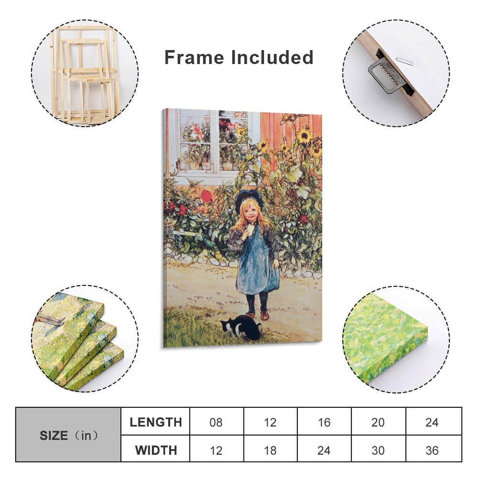 Amazon.co.jp: Carl Larssonカール・ラーション《ひまわりとブリタ