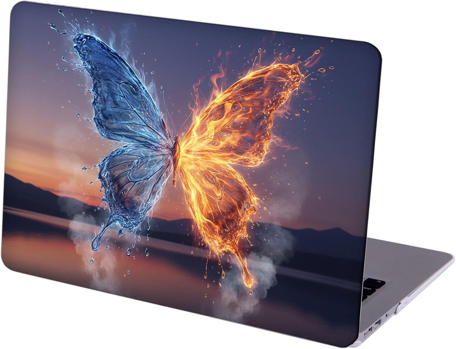 Compatible with MacBook Neo 13-inch, Hard Shell Case with Keyboard Cover and Screen Protector (A3404 A18 Pro chip, 2026 Release) - Butterflies MC22198
