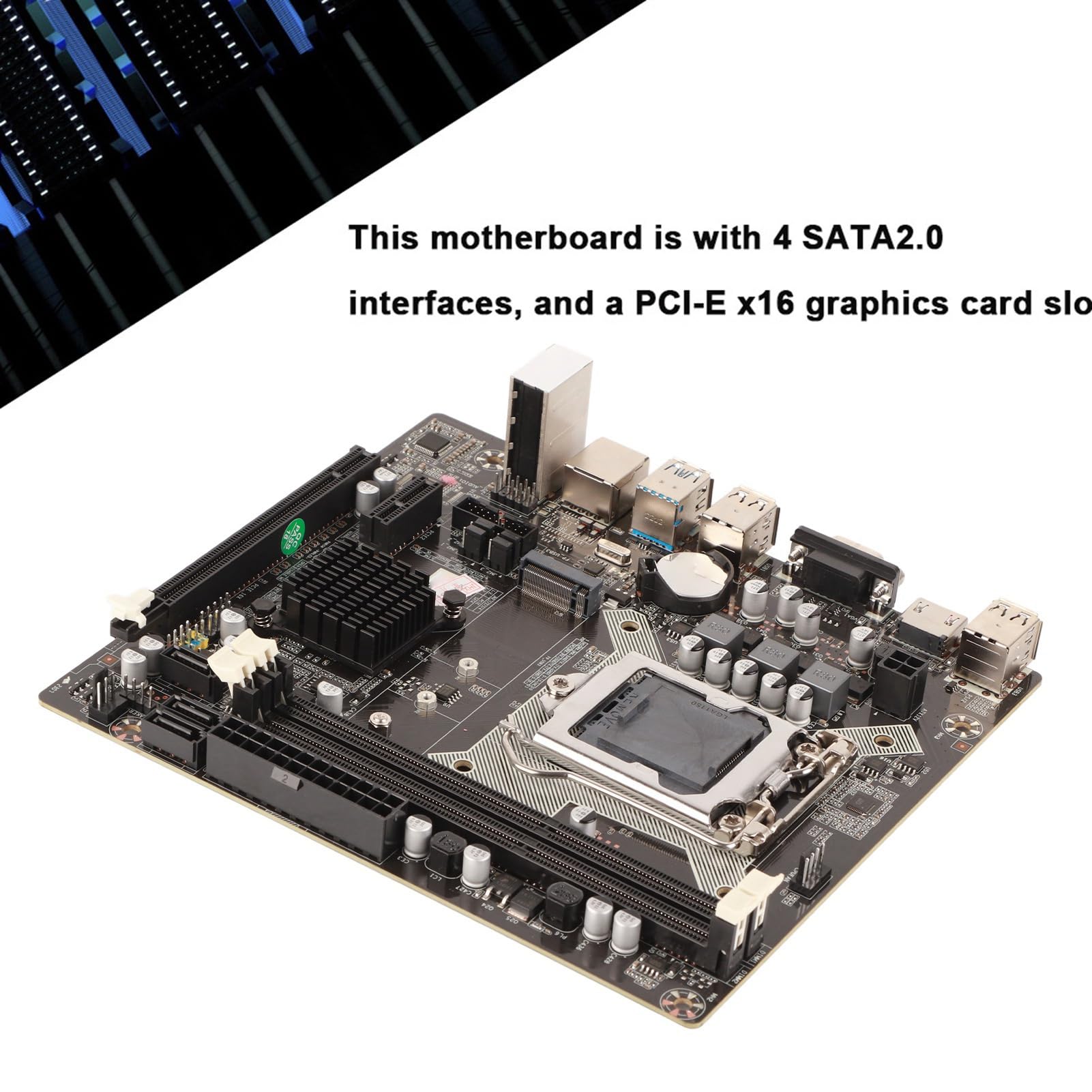 Scheda Madre H81 LAG1150 DDR3 con Supporto HDMI e SATA 2.0 per PC Ad Alte Prestazioni