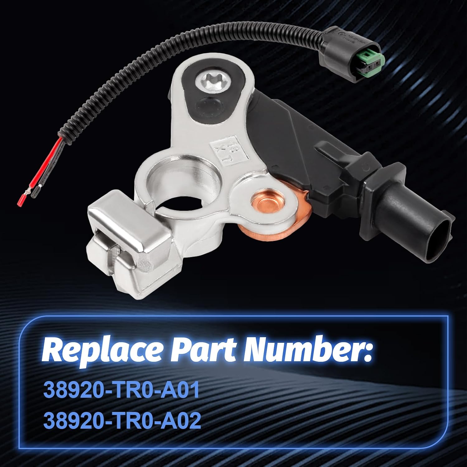 Battery Current Sensor 38920-TR0-A02 Battery Voltage Temperature Sensor Compatible with 2012-2016 Civic Crv,2013-2018 ILX RDX with Pigtail Connector 38920-TR0-A01