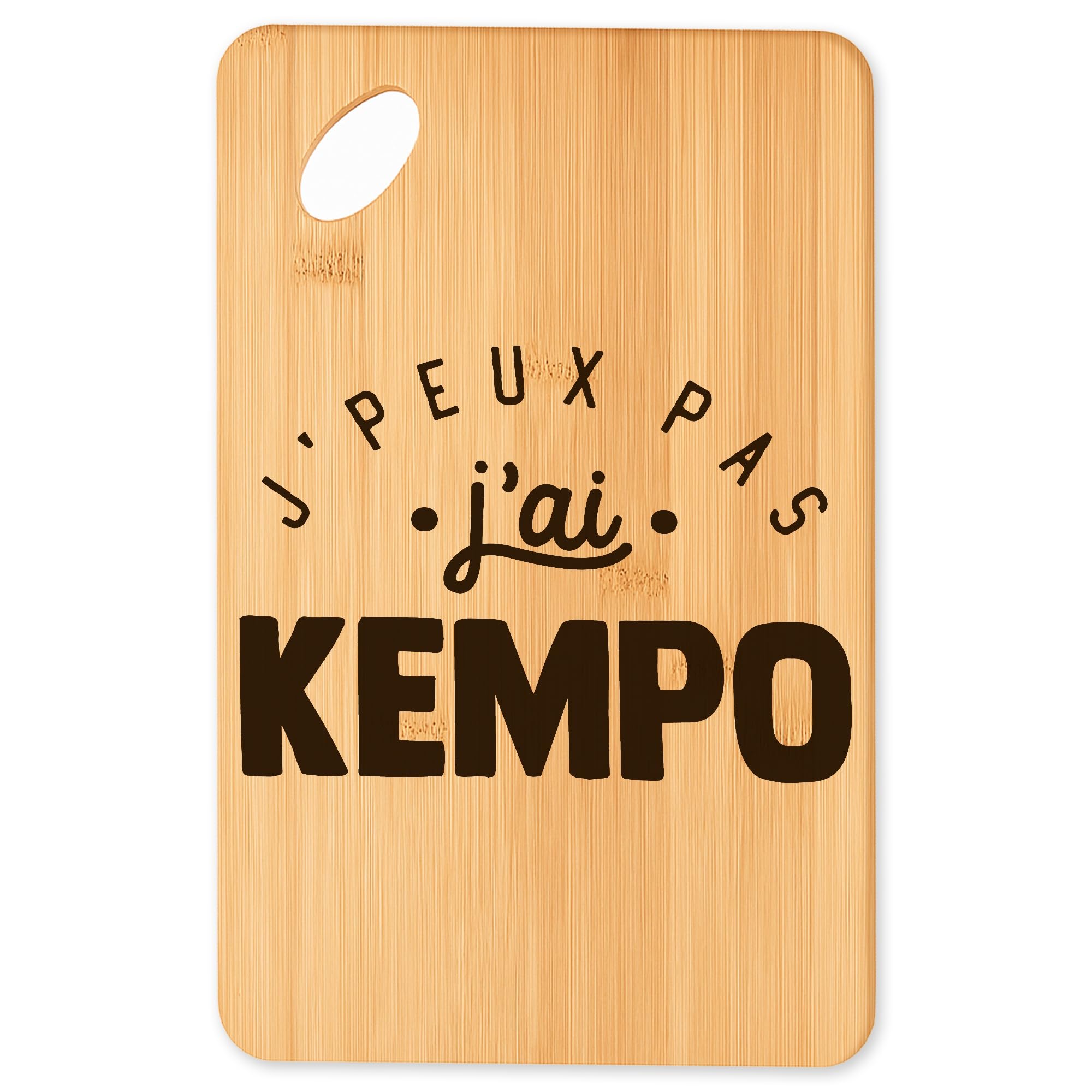 Planche à découper en bambou jpeux pas jai kempo 2 Plateau apéro blanc