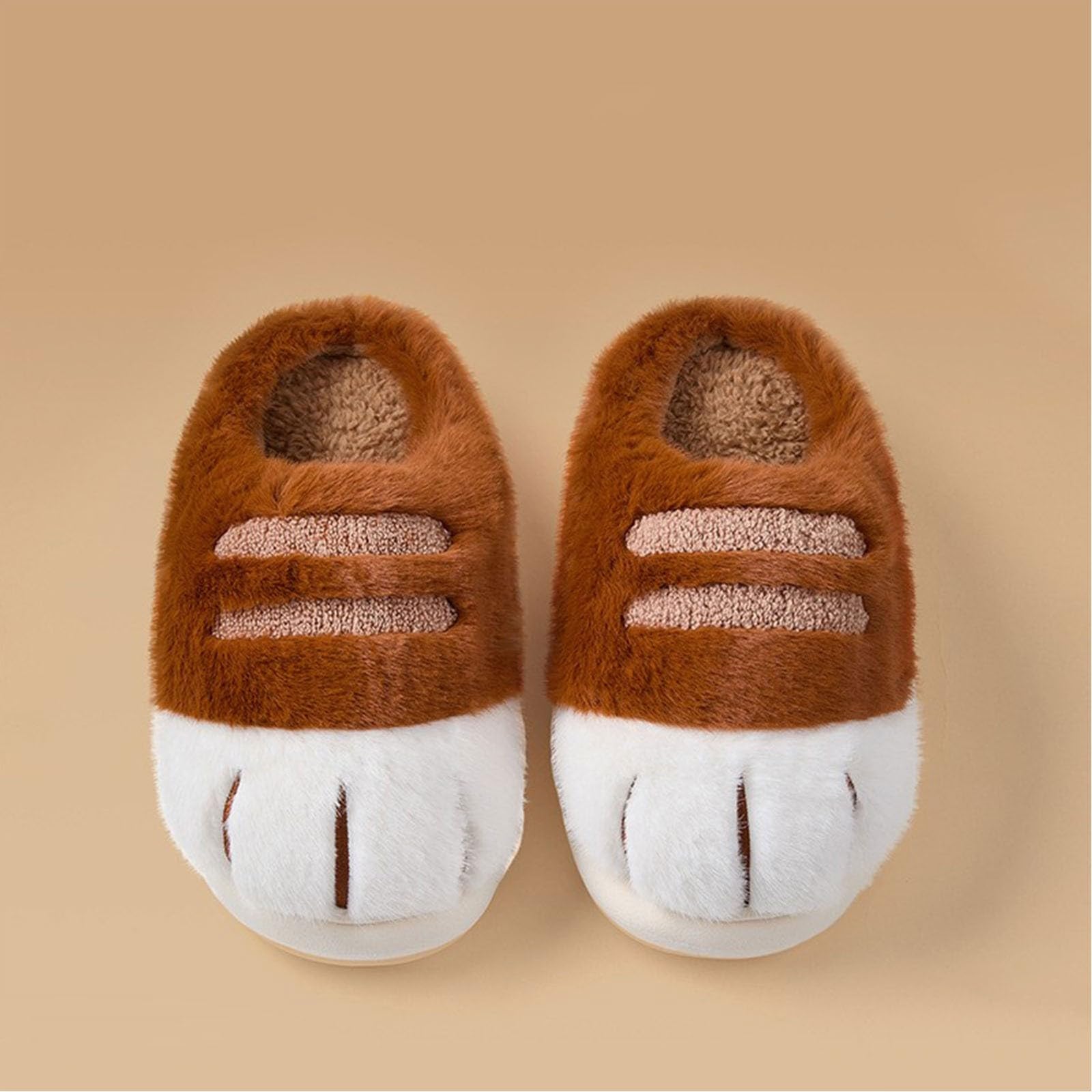 Pantuflas para mujer, con puntera cerrada, para invierno, interiores, exteriores, suela suave, zapatos cálidos con imitación para máxima comodidad y uso acogedor en el hogar