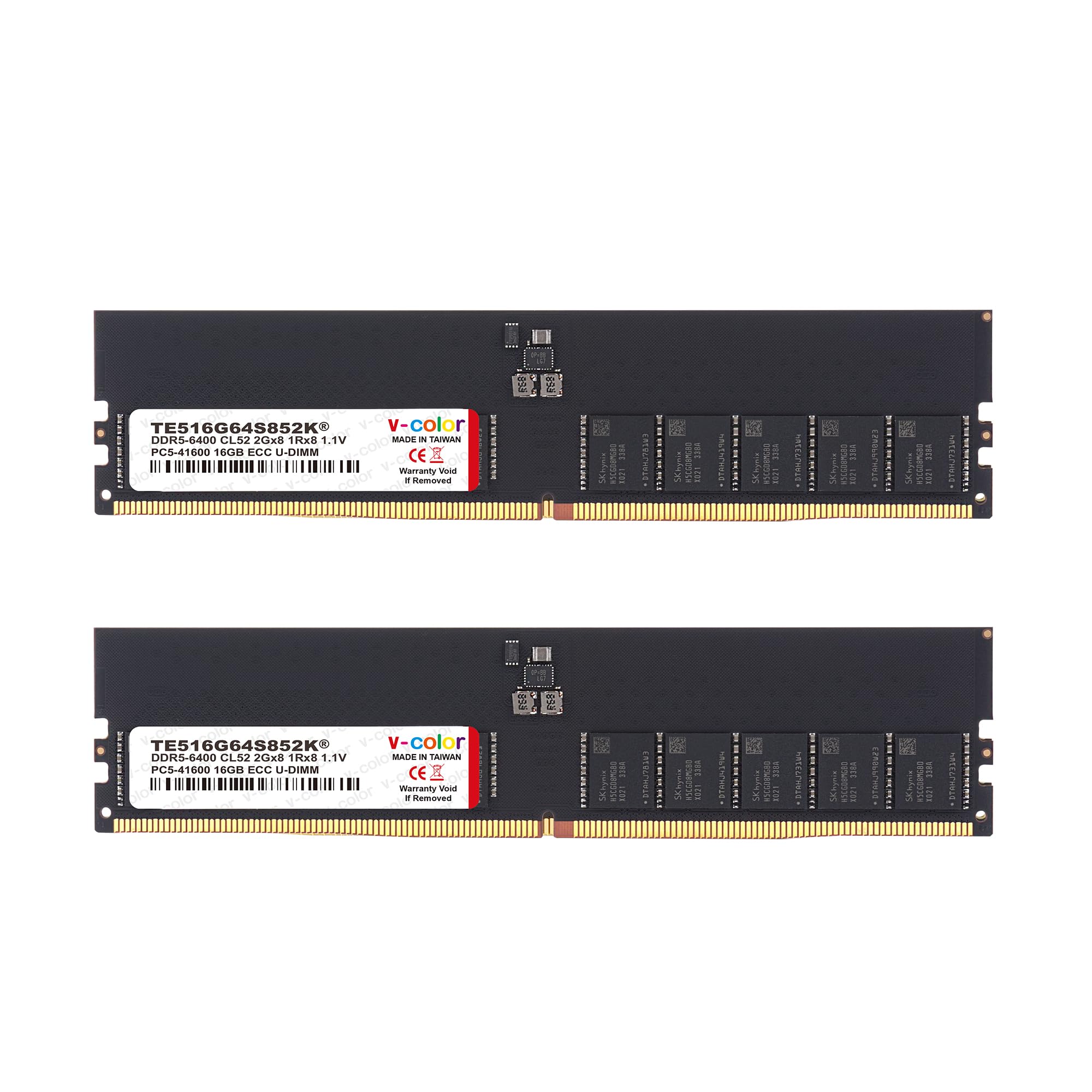 中古 DDR5 6400 OC 32GBX2(64GB) CL32 V-Color DDR5 256GB (32GBx8) 6400MHz CL32 2Gx8 2Rx8 OC R-DIMM