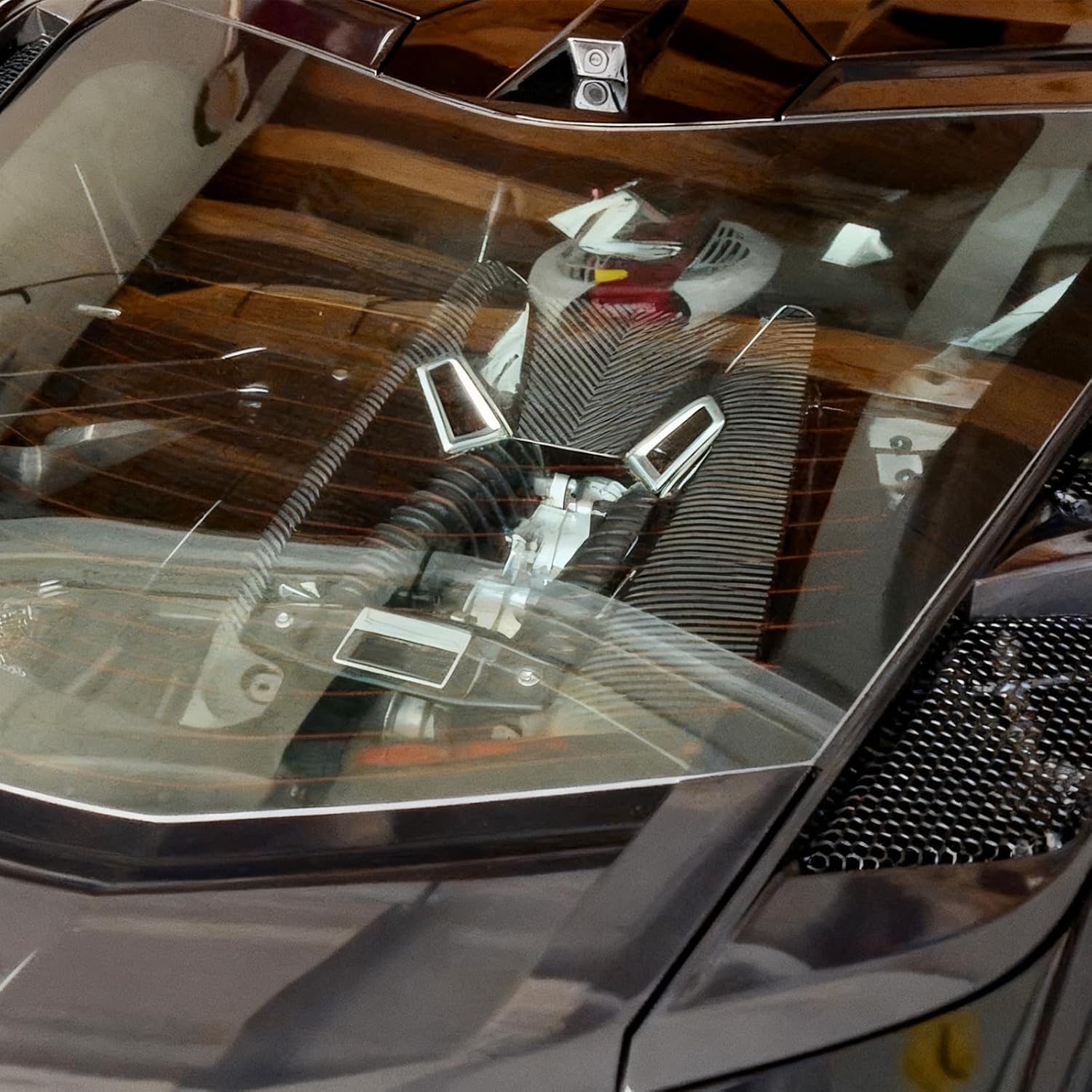 100% Carbon Fiber C8 Engine Cover Compatible with 2020-2026 Corvette C8 Z06, GM Factory Style Engine Hood Cover