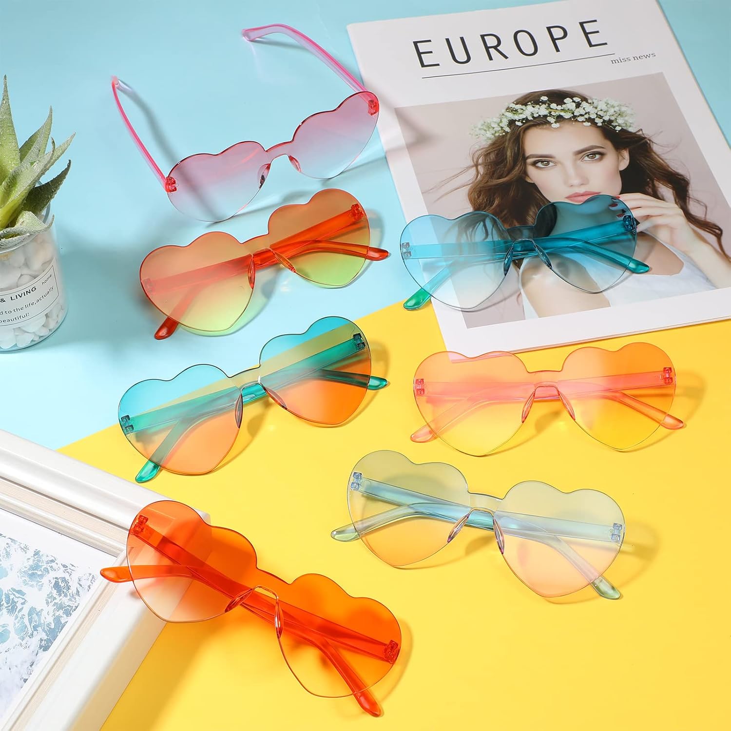 48 Pairs Summer Heart Shape Sunglasses Bulk Candy Nigeria Ubuy