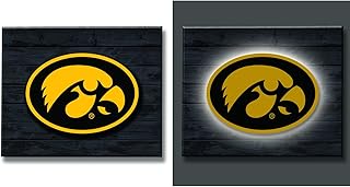 Team Sports America Iowa Hawkeyes Lit Mixed Material Wall Decor