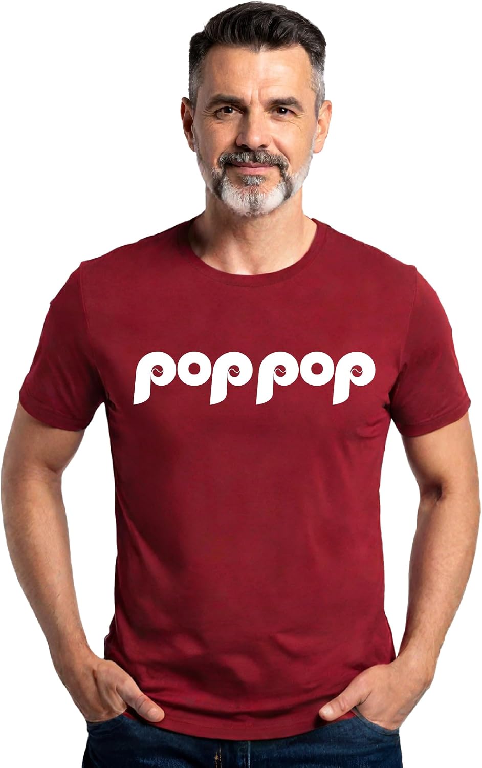 Pop Pop Baseball T-Shirt – Retro Baseball Shirt for Grandpa, Dad & Family Hero, Gift for Father’s Day, Christmas, or Husband