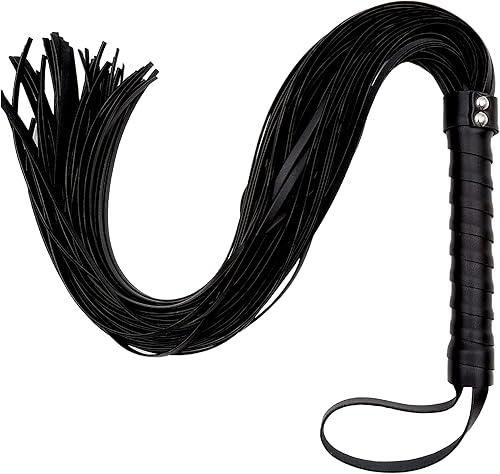 Miniatura 12 de Látigo sexual para adultos, BDSM Flogger y Adult Crop Paddle SM Starter Kit para jugar en el dormitorio, juguetes fetichistas sexys Conjunto Negro