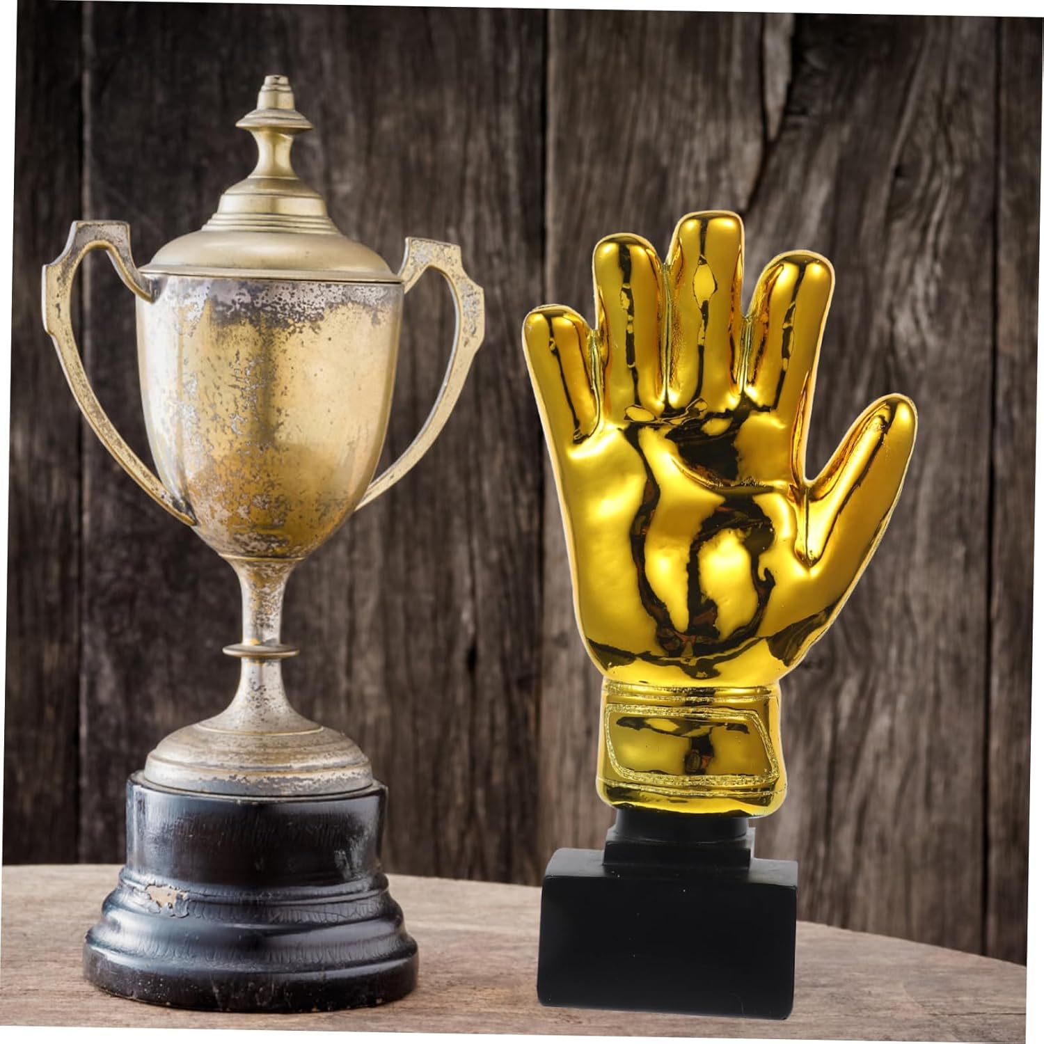 VICASKY Goalkeeper Award Trophy Trophy Soccer Gear Boys and Girls Goalie Gloves Award Cup