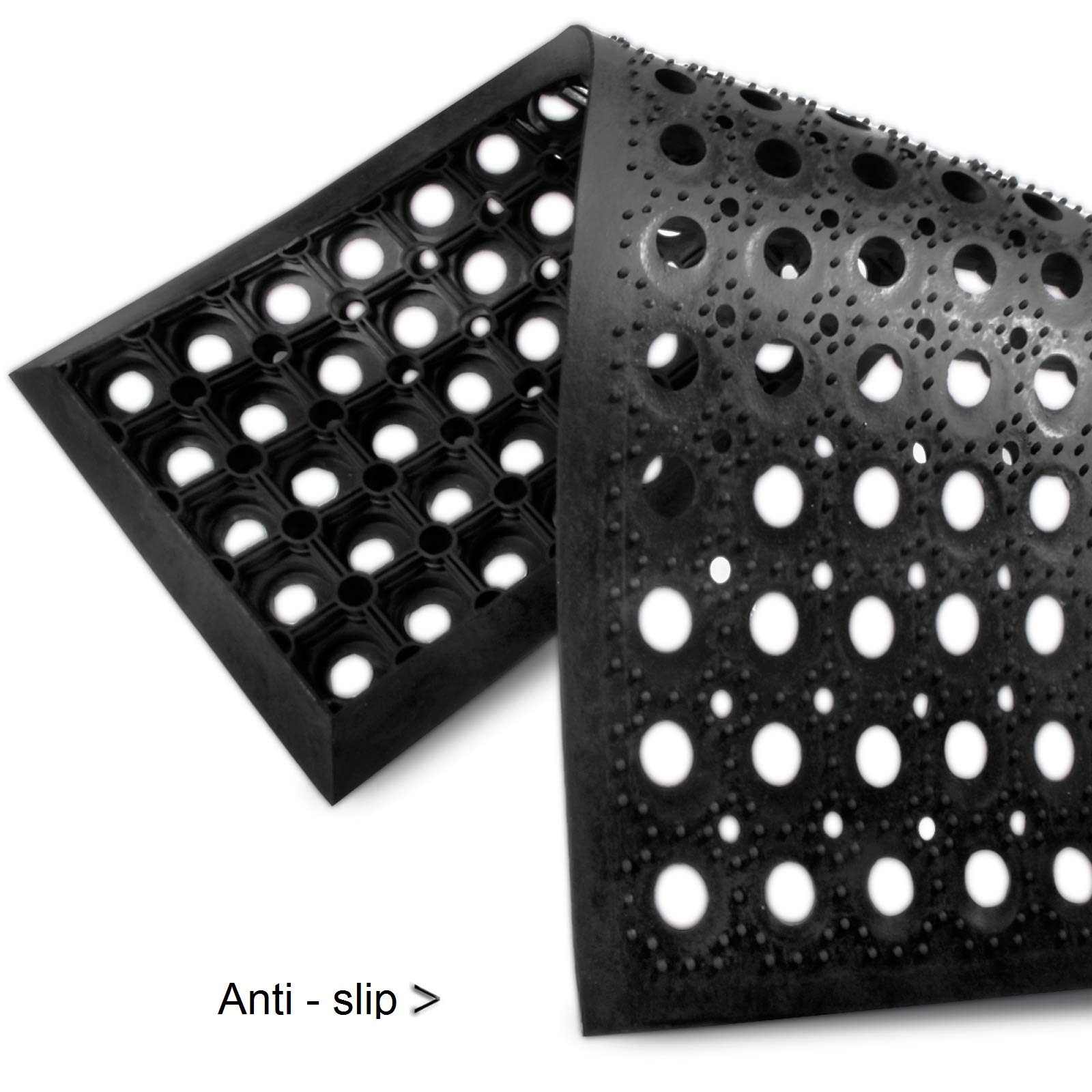 etm Rubber Stair Tread Set of 5 NonSlip Stair Pads Outdoor