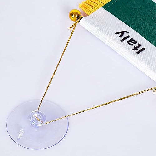 Miniatura 163 de ZXvZYT Bandera argentina colgante de ventana argentina de 3 x 5 pulgadas, mini banderas argentinas para decoración de espejo retrovisor, con ventosa