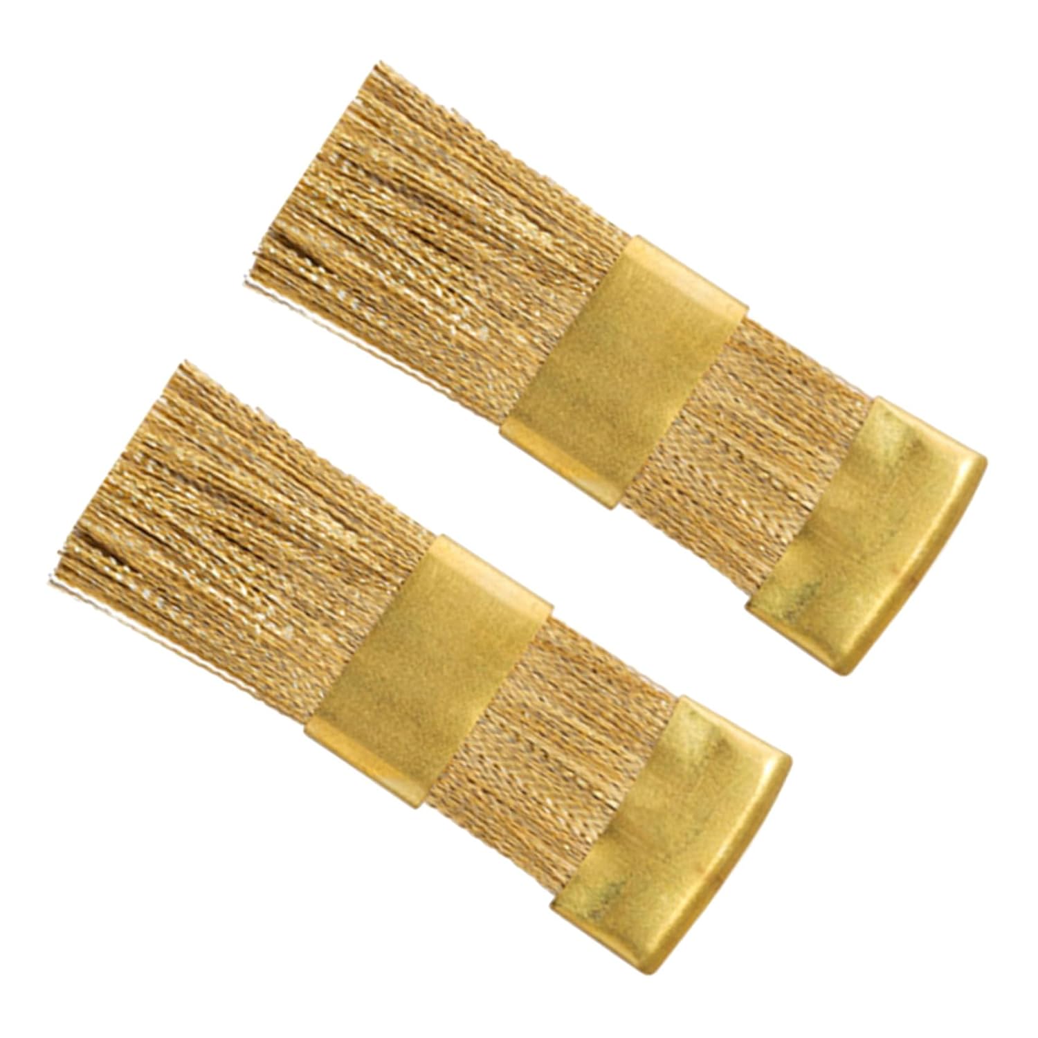 POPETPOP 2pcs Nail Art Dust Brushes with Copper Wire Compatible with Electric Nail Drill Machines for Dust Removal for Professional Manicure Sessions