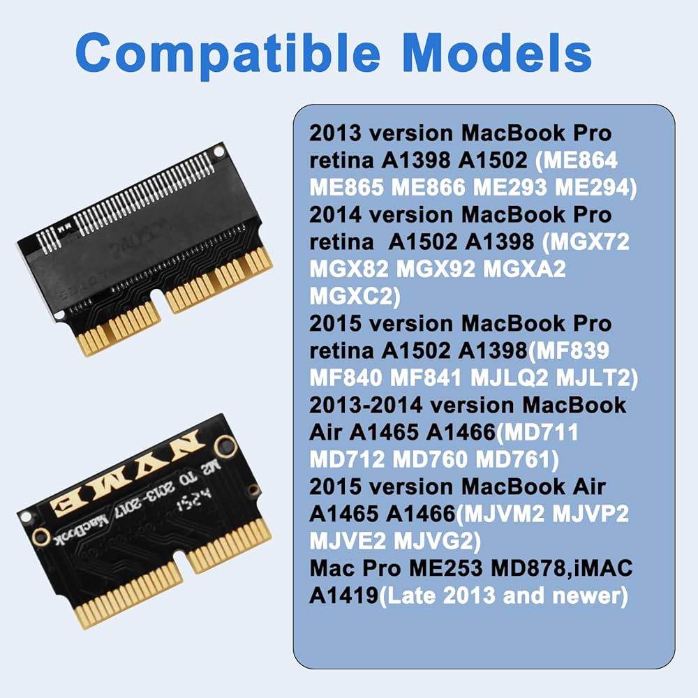 Nvme Adapter Macbook A1502 Ssd Adapter ADAPTADOR NVME SSD A
