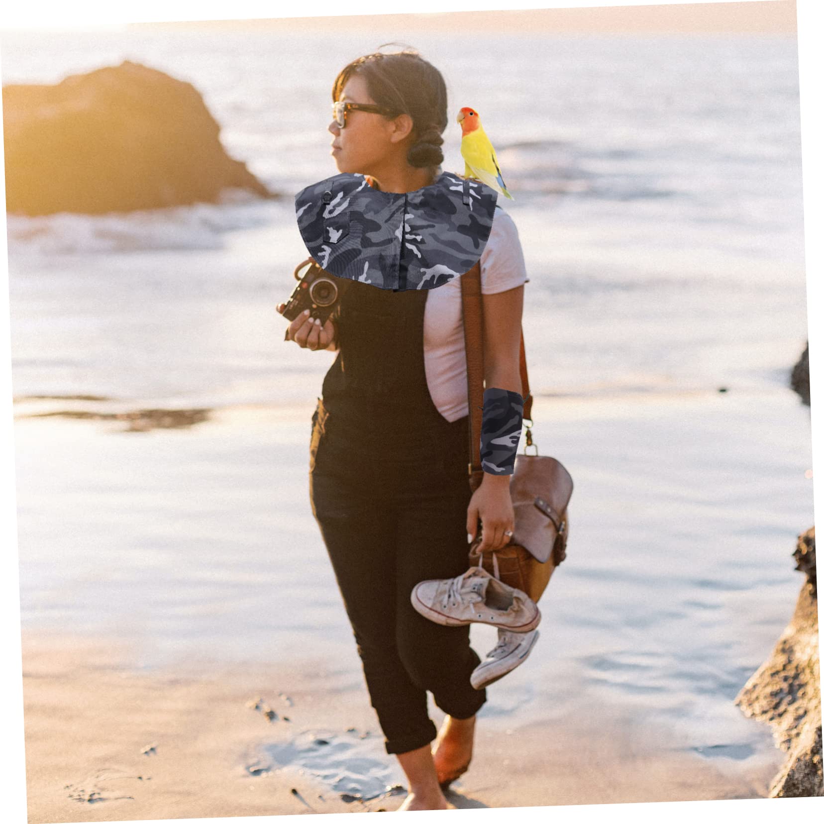 BESPORTBLE Pad Set Bird Shoulder Pad Diaper Shawl Parrot Protective Shawl for Pet Birds