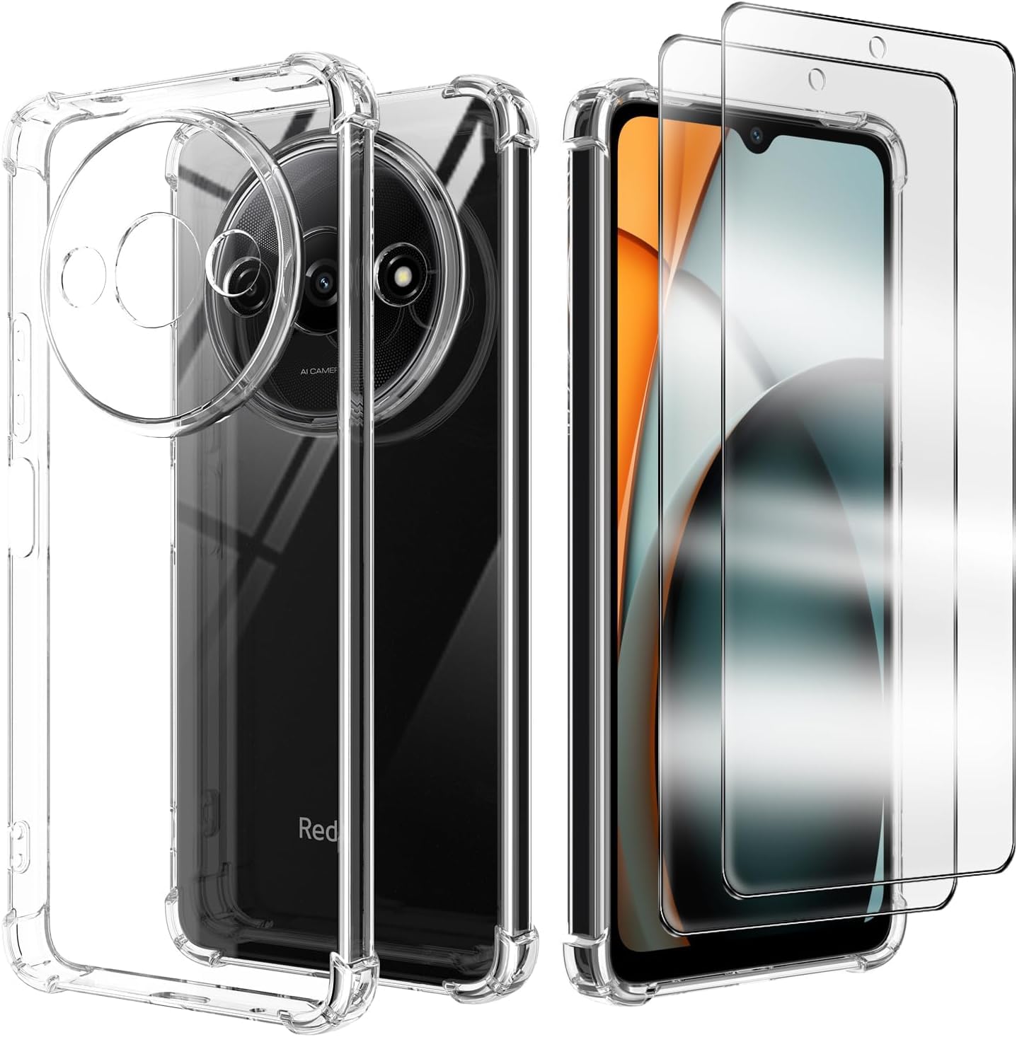 PIXFAB For Samsung Galaxy A14 (5G) Clear Case, Shockproof [Ultra Slim] Scratch Resistant Gel