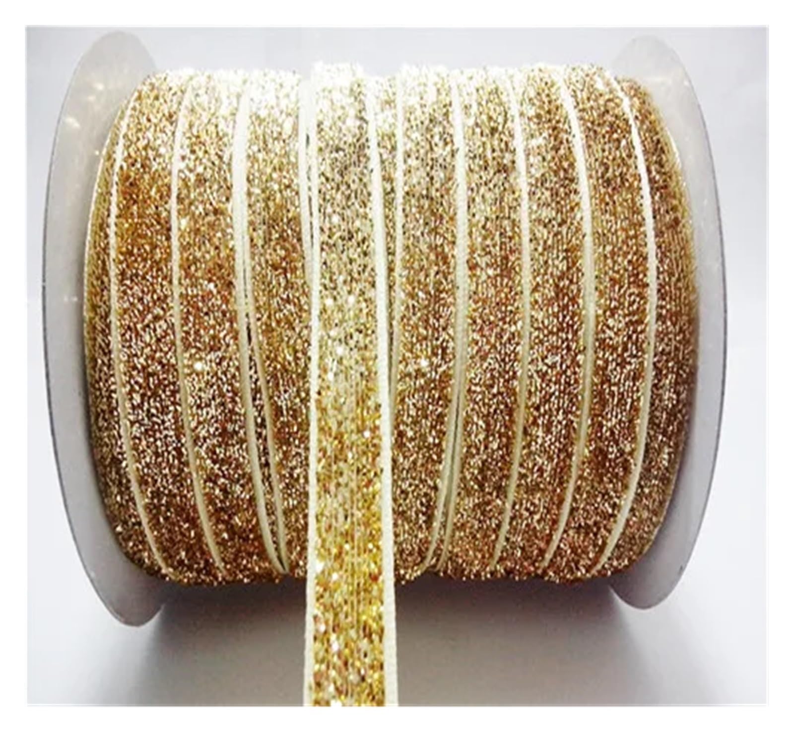 Nastri di raso, Nastro in velluto da 50 metri con glitter metallici multicolori 10 mm(Color26)
