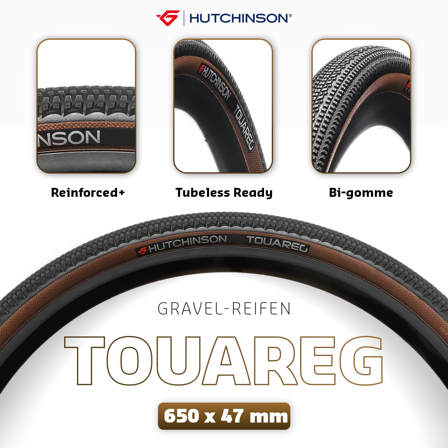 Hutchinson Touareg fb Reifen Schwarz 650x47 cm