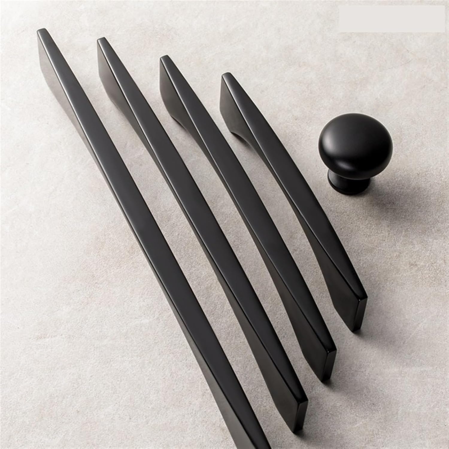 Nordic Door Handle Cupboard Wardrobe Door Handle Cabinet Drawer Handle Modern and Simple Brass Brushed Black Cabinet Pull 1Pcs (Color : 074PVD-160mm, Size : 1pc)