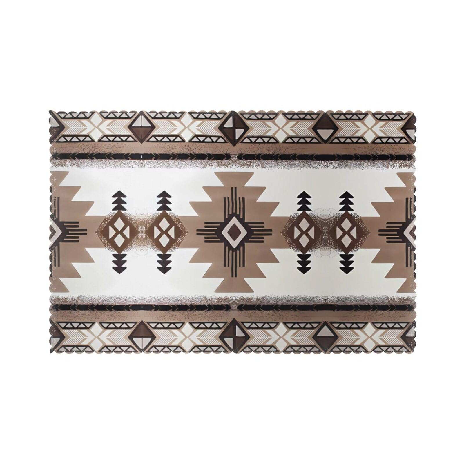 WHJSHOP Aborigines Prints Placemats Set of 6 12x18in – Transform Your Table into a Cozy Haven for Memorable Meals