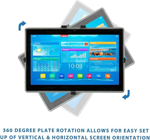 Miniatura 5 de Mount-It! Soporte para tableta de reposacabezas de automóvil con brazo ajustable  Soporte de aluminio resistente para tableta de automóvil para iPad