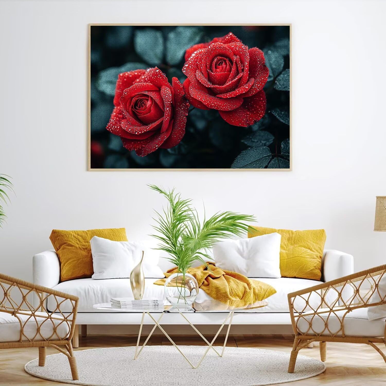 Puzzle dla dorosłych 2000, roślina róża, 99 x 70 cm, n-876