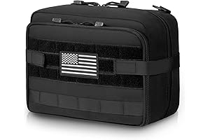 Jueachy Tactical Molle Pouch - Expansive Gear Organizer with U.S.A Patch