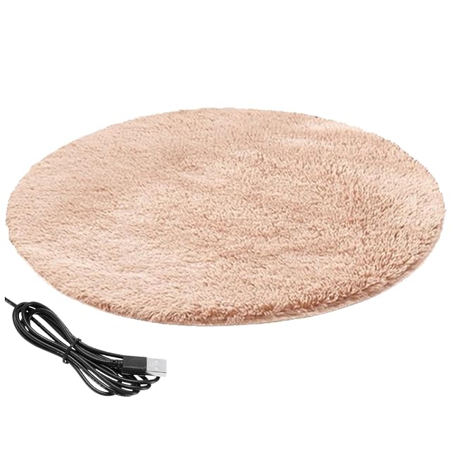 Foto 5 de 8 de Almohadilla de calentamiento de gato redonda de 15.7 pulgadas USB con cama de gato calentado con 82.4 ° F…