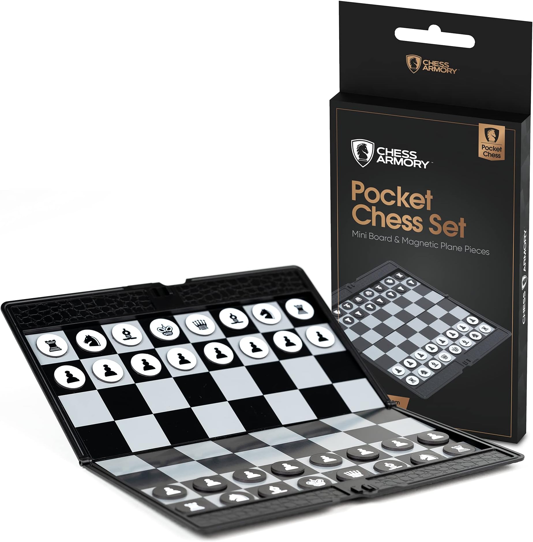 - Pocket Chess Set - Portable Mini Chess Set for Adults and Youth - Mini Chess Board to Take Anywhere for an Unforgettable, Mind-Sharpening Chess Game