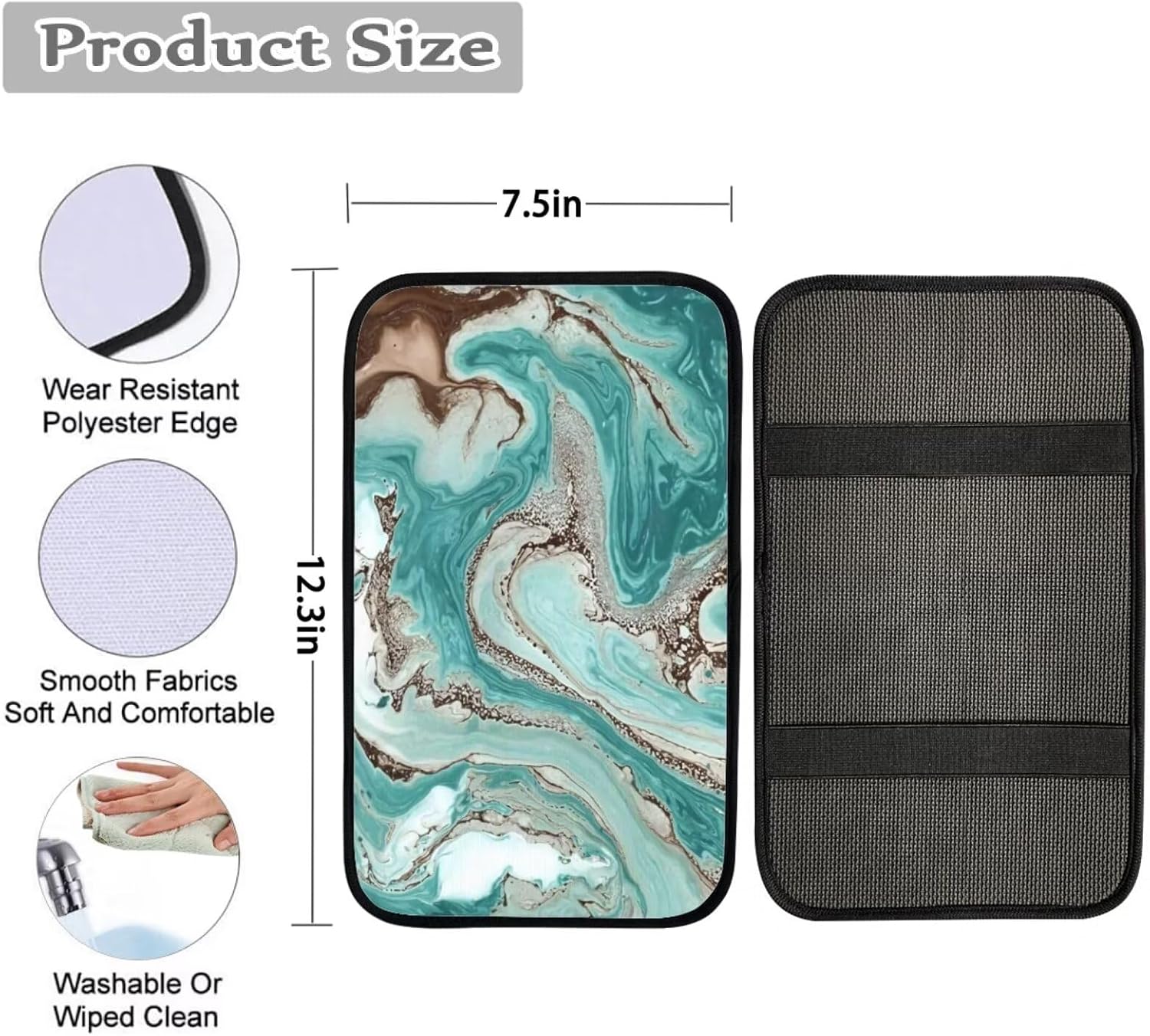 Forchrinse 10Piece Cartoon Ladybug Car Seat Covers Set for Women 15inch Ladybug Steering Wheel Cover +Armrest Pad+Belt Pad+Handbrake Gearshift Cover Auto Interior Set for Car Truck SUV