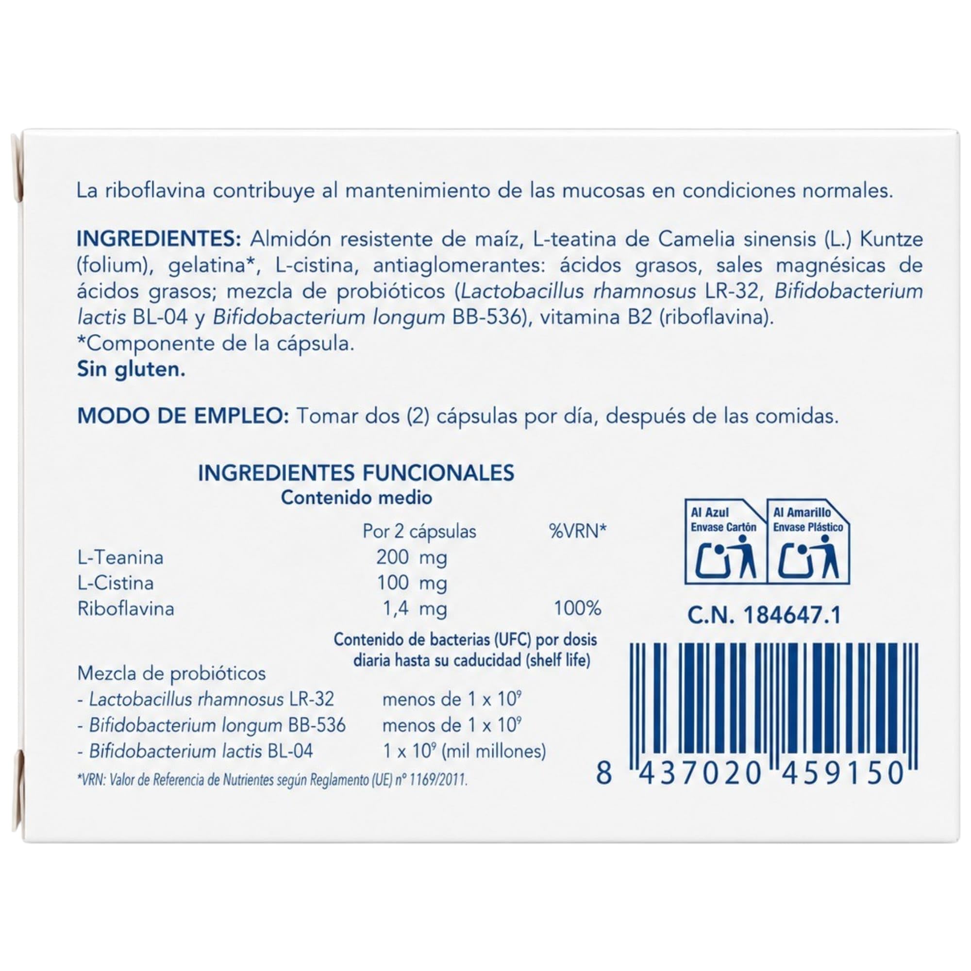 Bromatech Serobioma - Pack Ahorro 2 x 24 Cápsulas - Eje Intestino-Cerebro y Permeabilidad Intestinal - Con L-Teanina, Vitamina B2 y Lactobacilos - Ayuda a Mantener la Integridad de la Salud Digestiva