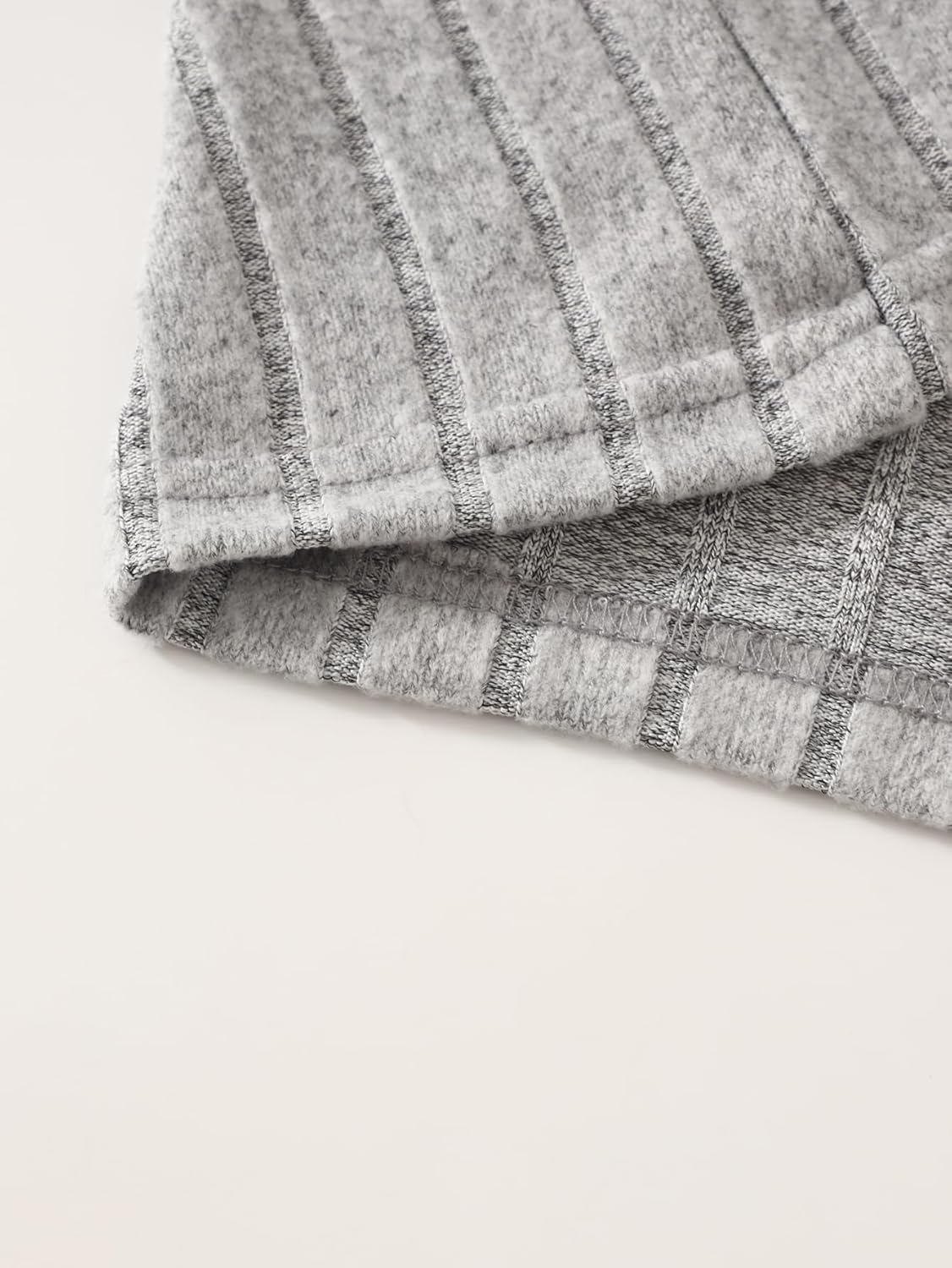 Jolyshlid Girls Clothes Set 6 piece Ruffle Knit Ribbed Long Sleeve T-Shirts Tops and Pants Autumn and Winter Set 3-10Y - Image 4