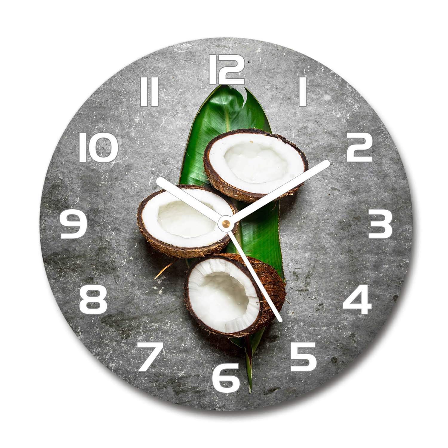 Horloge en Verre salon design Tulup, l'évasion tropicale à la maison