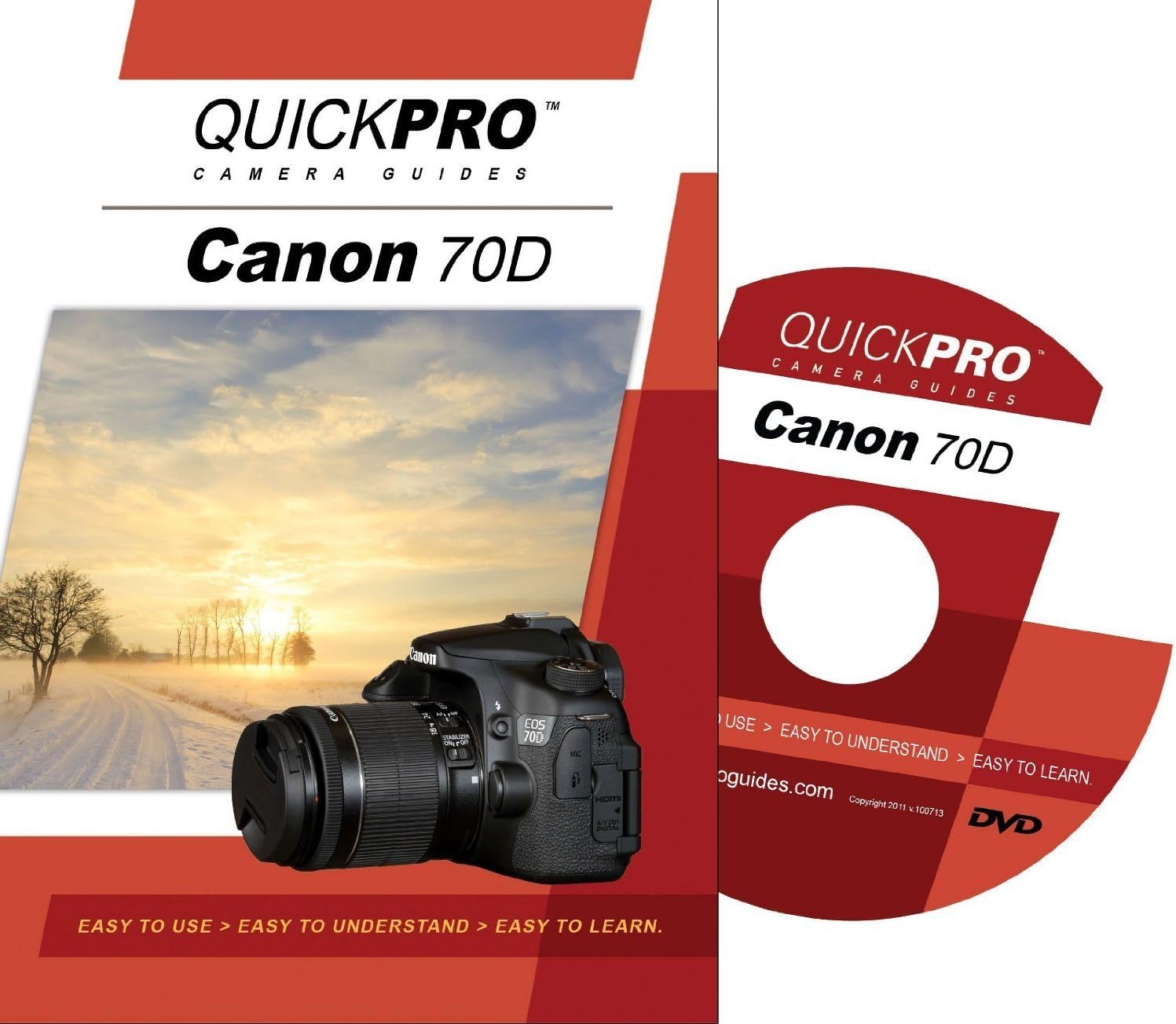 Canon 70D Instructional DVD by QuickPro Camera Guides