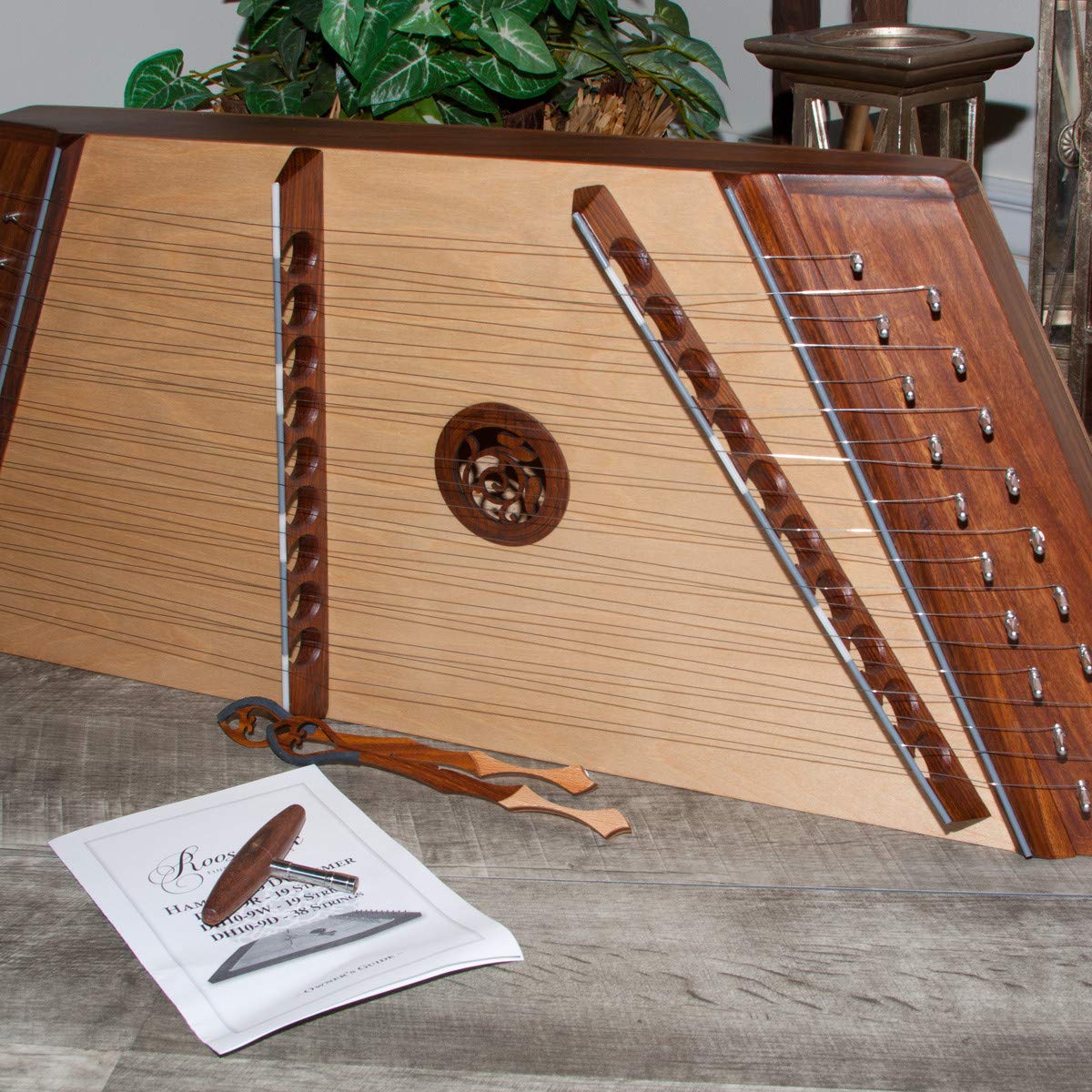 Includes: Hammered Dulcimer, 10/9 W/Hammers + Hammer Dulcimer Stand - Image 2