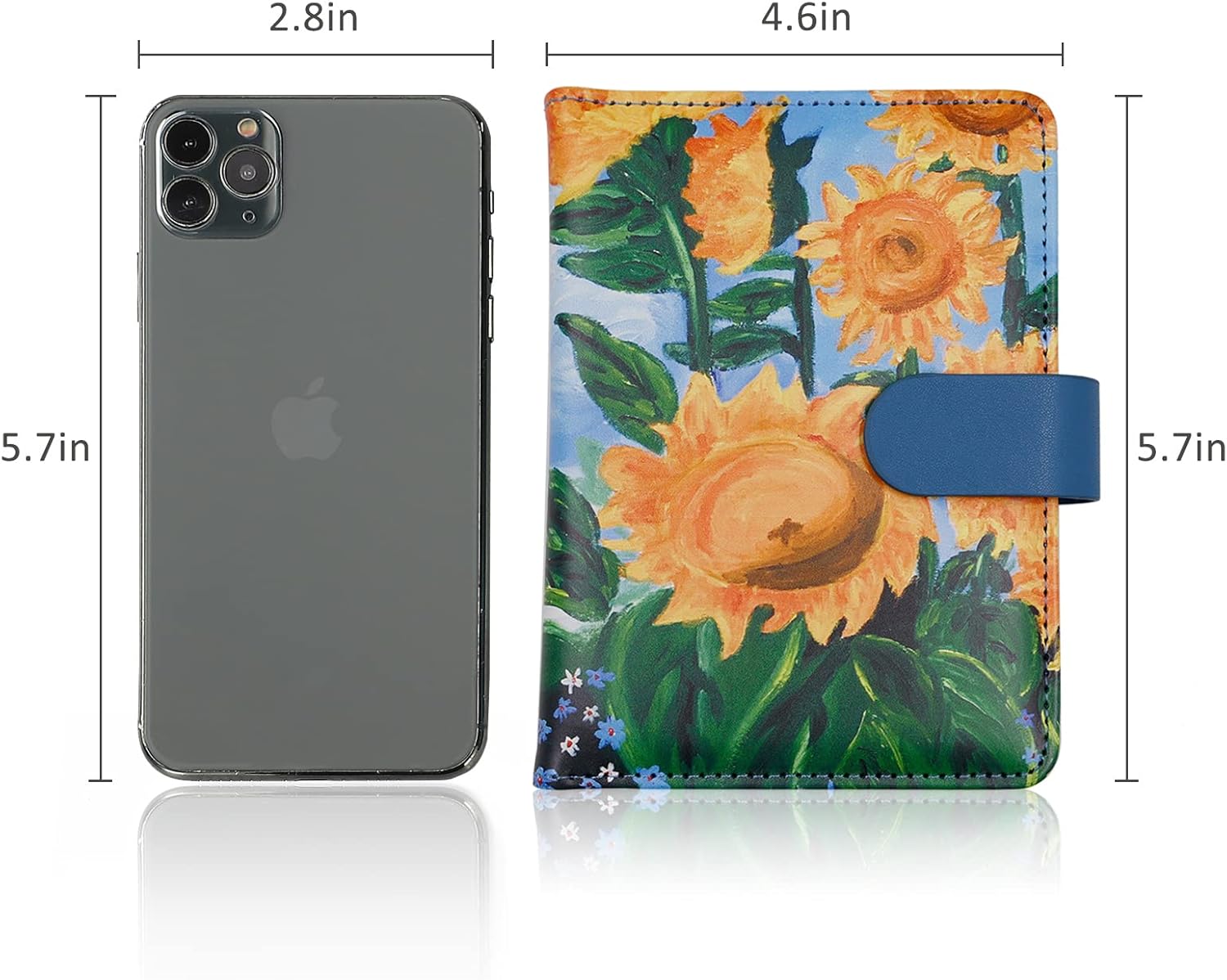 Melsbrinna Rfid Passport Holder for Travel women/Men, Cute Passport Wallet Rfid Blocking Card Slots, Rfid Passport Cover/CaseTravel Wallet, Passport Book Holder (1, Blue2) - Image 7